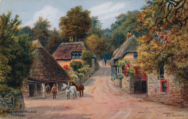 Wioska Cockington, Torquay autorstwa Alfred Robert Quinton