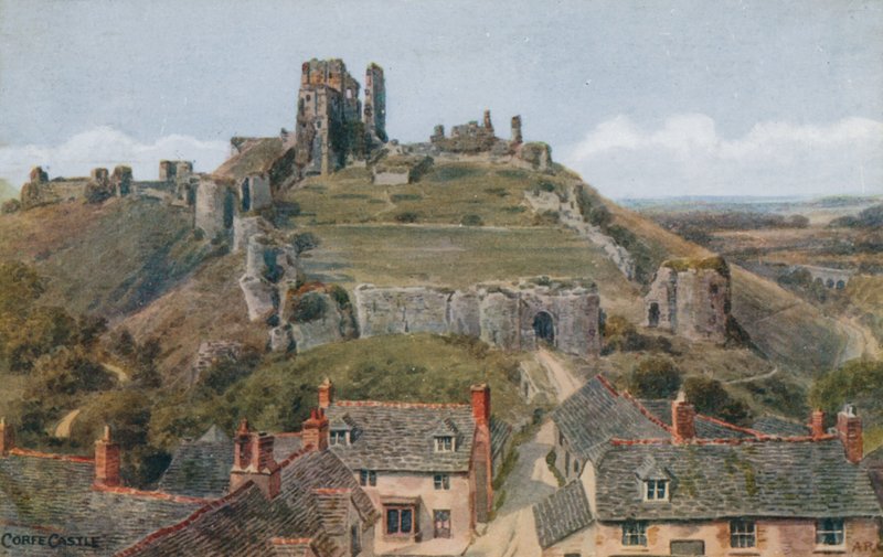 Zamek Corfe autorstwa Alfred Robert Quinton