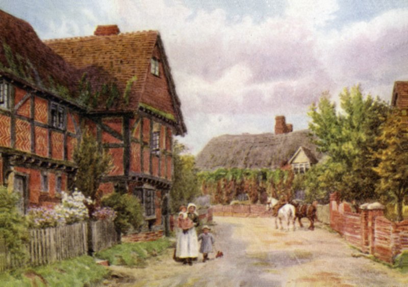 Domki, East Hagbourne autorstwa Alfred Robert Quinton
