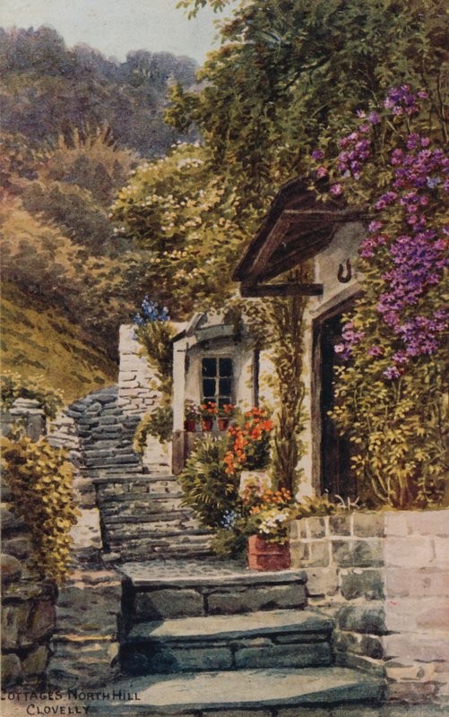 Domki, North Hill, Clovelly autorstwa Alfred Robert Quinton