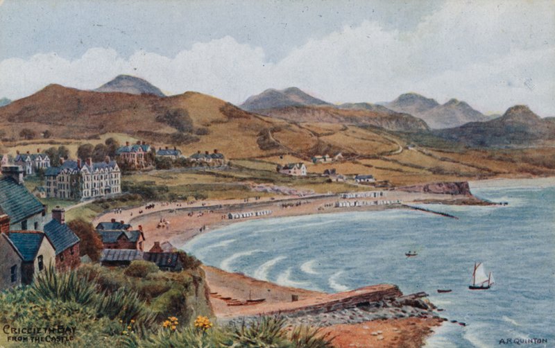 Zatoka Criccieth z zamku autorstwa Alfred Robert Quinton