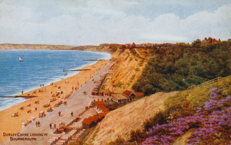Durley Chine, patrząc na W, Bournemouth autorstwa Alfred Robert Quinton