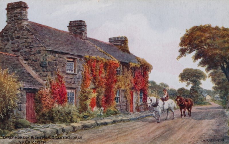 Wczesny dom Right Hon. D. Lloyd George, Nr. Criccieth autorstwa Alfred Robert Quinton
