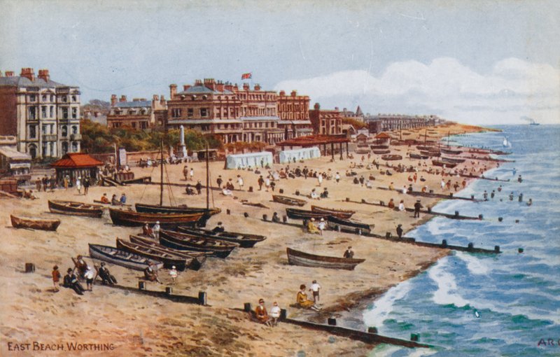 Wschodnia Plaża, Worthing autorstwa Alfred Robert Quinton