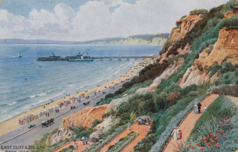 East Cliff i Zig Zag, Bournemouth autorstwa Alfred Robert Quinton