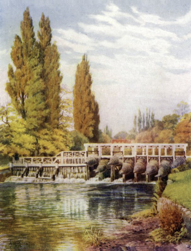 Pułapki na węgorze w Hedsor autorstwa Alfred Robert Quinton