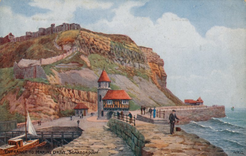 Wejście do Marine Drive, Scarborough autorstwa Alfred Robert Quinton