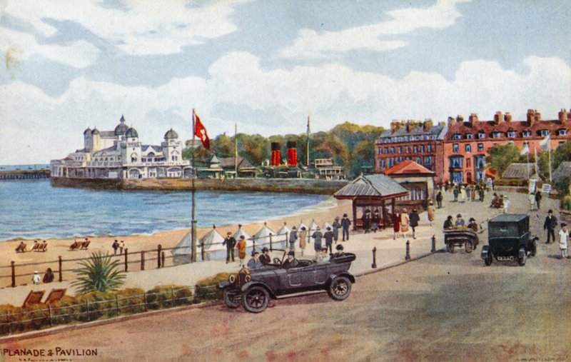 Esplanade i pawilon, Weymouth autorstwa Alfred Robert Quinton