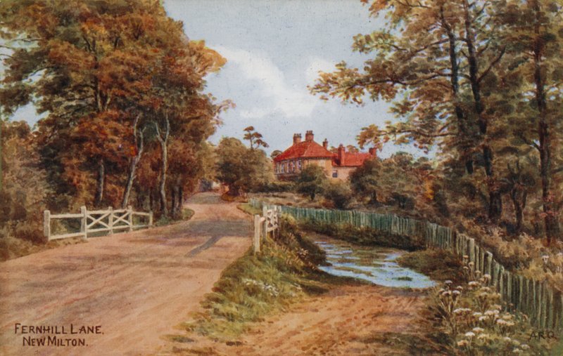 Fernhill Lane, Nowy Milton autorstwa Alfred Robert Quinton