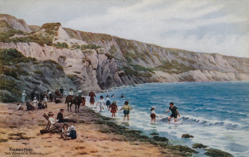 Folkestone, Plaża Warren autorstwa Alfred Robert Quinton