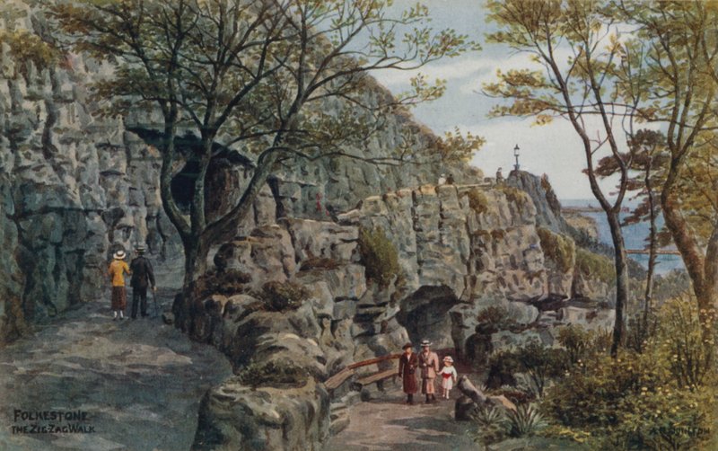 Folkestone, Zig Zag Walk autorstwa Alfred Robert Quinton