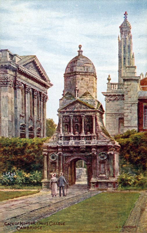 Brama Honorowa, Caius College, Cambridge autorstwa Alfred Robert Quinton