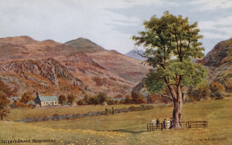 Grób Gelerta, Beddgelert autorstwa Alfred Robert Quinton