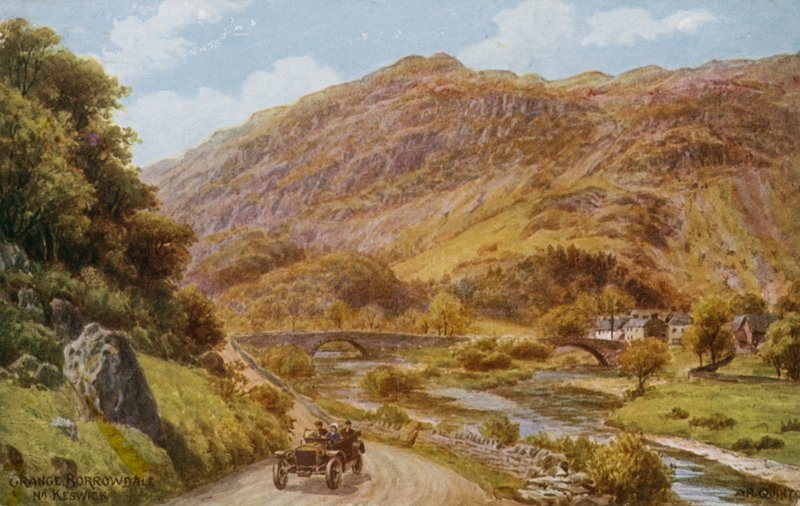 Grange Borrowdale w pobliżu Keswick autorstwa Alfred Robert Quinton