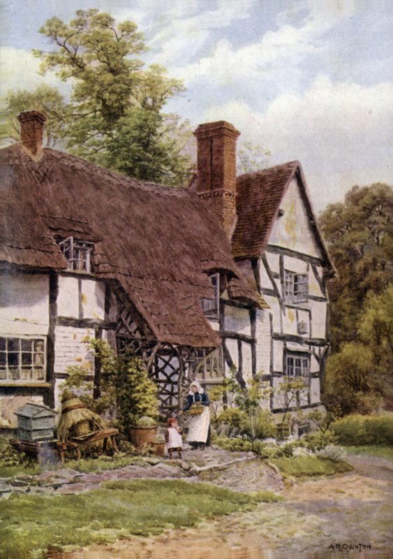 Harvington, niedaleko Evesham, Worcester autorstwa Alfred Robert Quinton