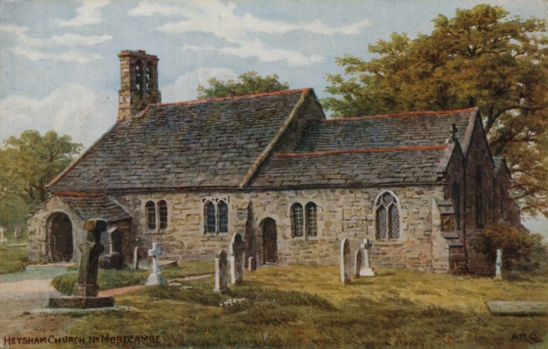 Kościół Heysham, Nr Morecambe autorstwa Alfred Robert Quinton