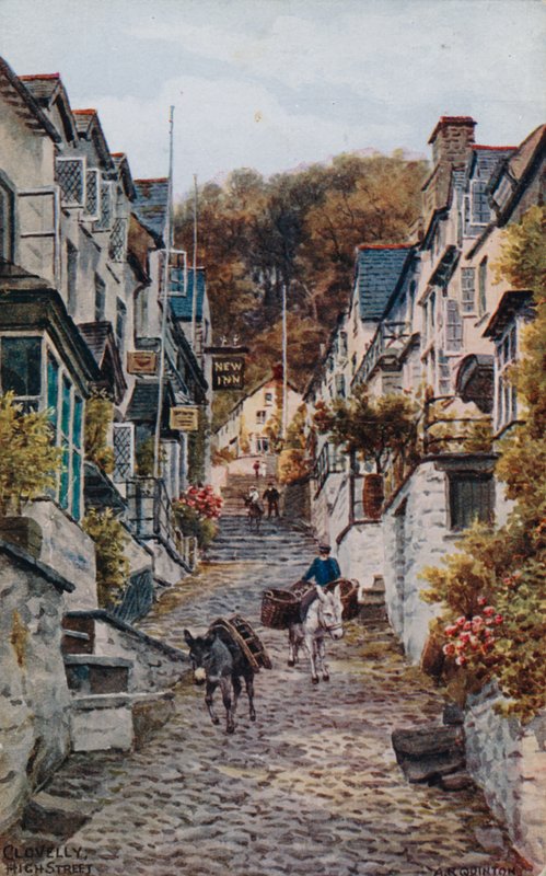 Główna ulica, Clovelly autorstwa Alfred Robert Quinton