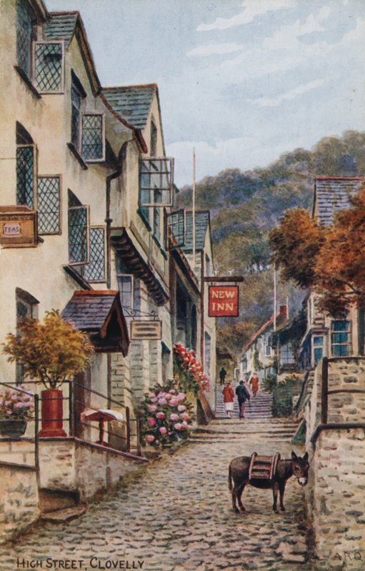 Główna ulica, Clovelly autorstwa Alfred Robert Quinton
