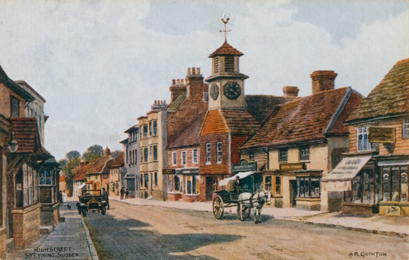High Street, Steyning, Sussex autorstwa Alfred Robert Quinton