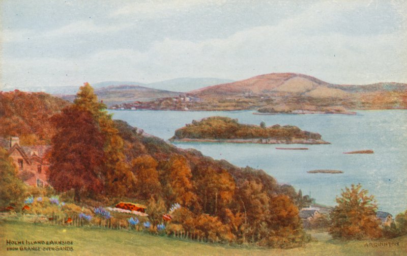 Holme Island i Arnside, z Grange-over-Sands autorstwa Alfred Robert Quinton
