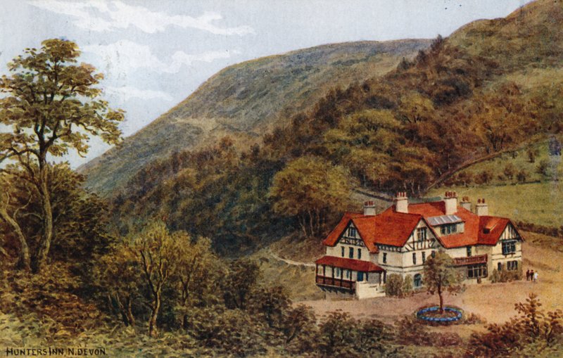 Hunters Inn, N Devon autorstwa Alfred Robert Quinton