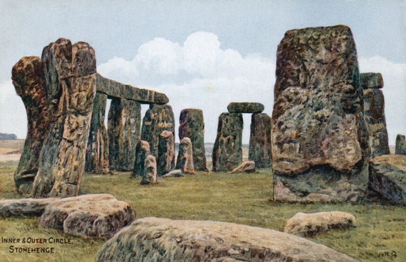 Krąg wewnętrzny i zewnętrzny, Stonehenge autorstwa Alfred Robert Quinton