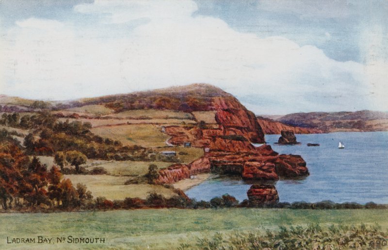 Zatoka Ladram, Nr Sidmouth autorstwa Alfred Robert Quinton