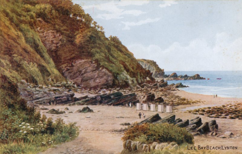 Plaża Lee Bay, Lynton autorstwa Alfred Robert Quinton