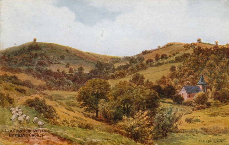 Llandrindod Wells, kościół Cefnllys autorstwa Alfred Robert Quinton