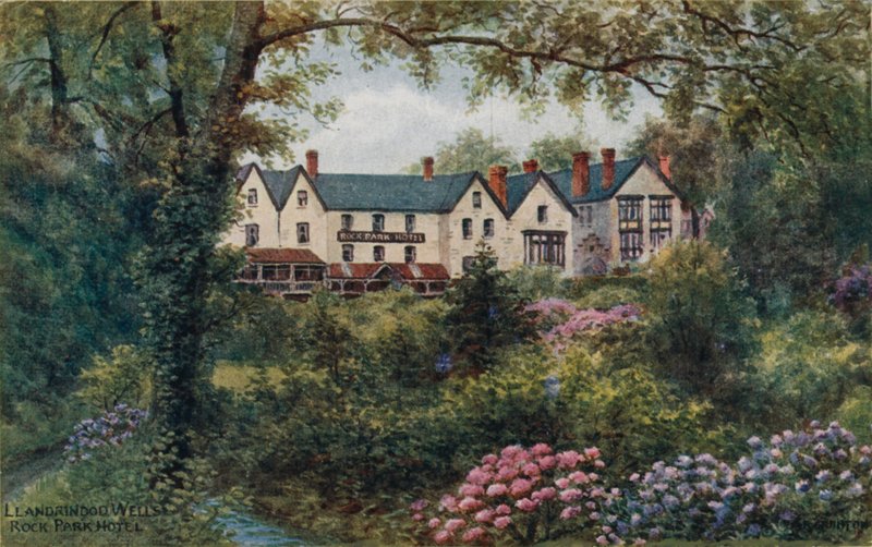 Llandrindod Wells, Rock Park Hotel autorstwa Alfred Robert Quinton