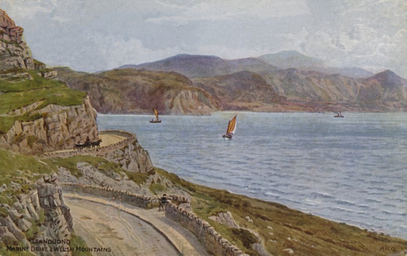 Llandudno, Marine drive i Walijskie Góry autorstwa Alfred Robert Quinton