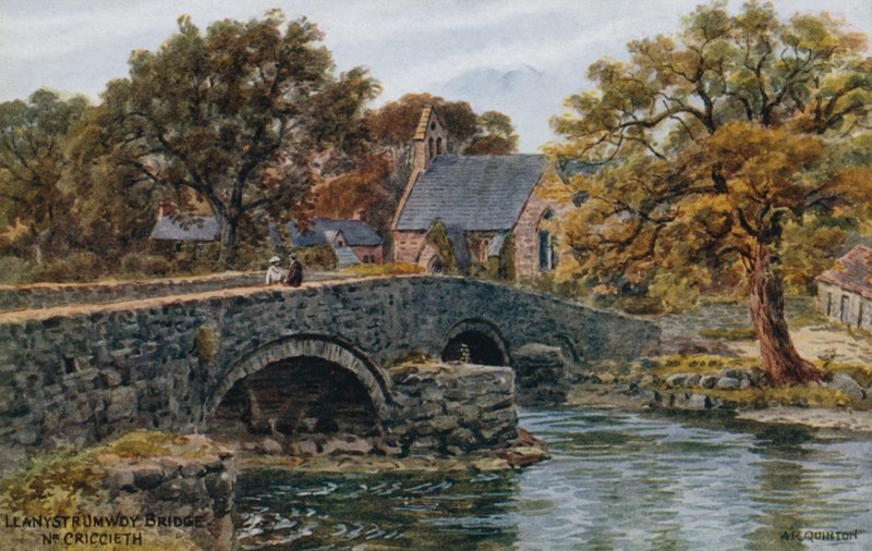 Most Llanystrumwdy, Nr. Criccieth autorstwa Alfred Robert Quinton