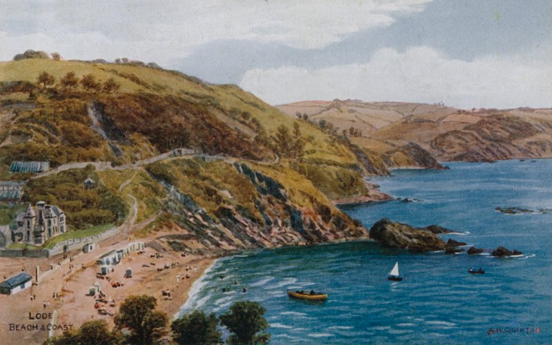 Looe, plaża i wybrzeże autorstwa Alfred Robert Quinton