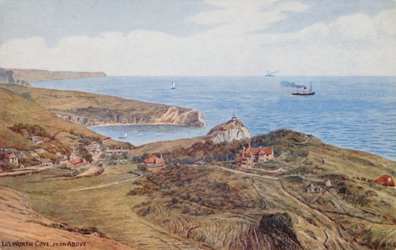 Zatoka Lulworth z góry autorstwa Alfred Robert Quinton