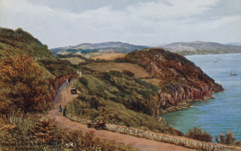 Marine Drive i Bishops Walk, Torquay autorstwa Alfred Robert Quinton