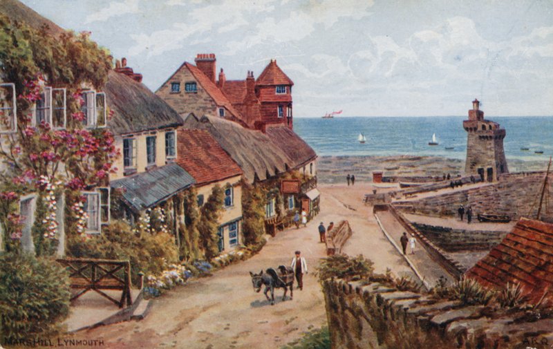 Mars Hill, Lynmouth (kolor lito) autorstwa Alfred Robert Quinton