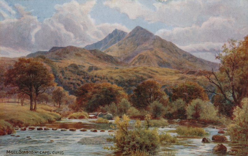 Moel Siabod w pobliżu Capel Curig, Snowdonia autorstwa Alfred Robert Quinton