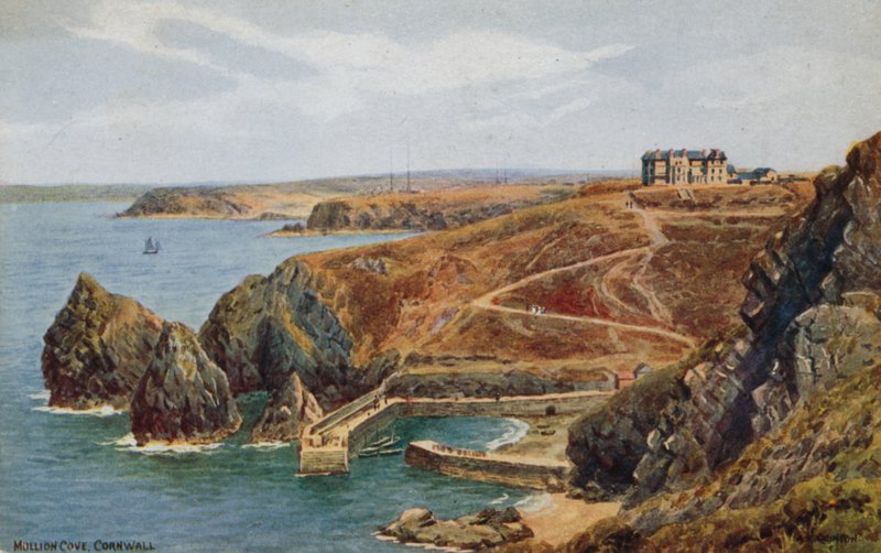 Mullion Cove, Kornwalia (kolor lito) autorstwa Alfred Robert Quinton