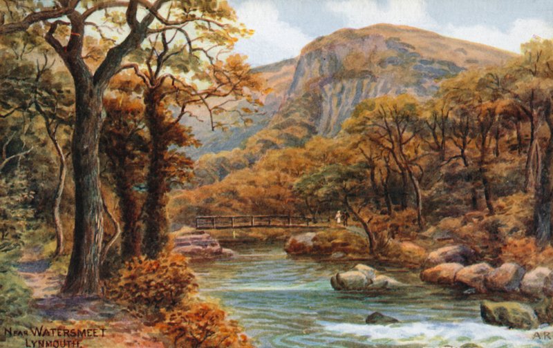 W pobliżu Watersmeet, Lynmouth autorstwa Alfred Robert Quinton