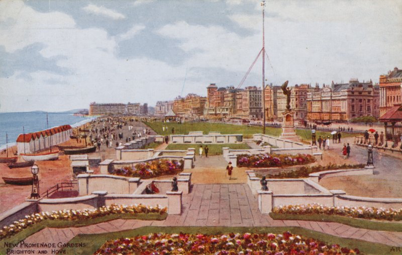 Nowe ogrody przy promenadzie, Brighton i Hove autorstwa Alfred Robert Quinton