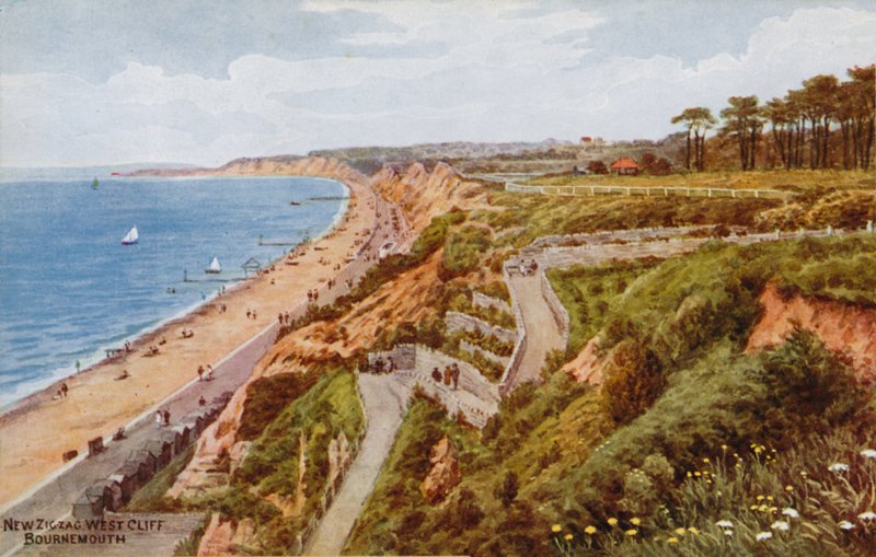 New Zig-zag West Cliff, Bournemouth autorstwa Alfred Robert Quinton