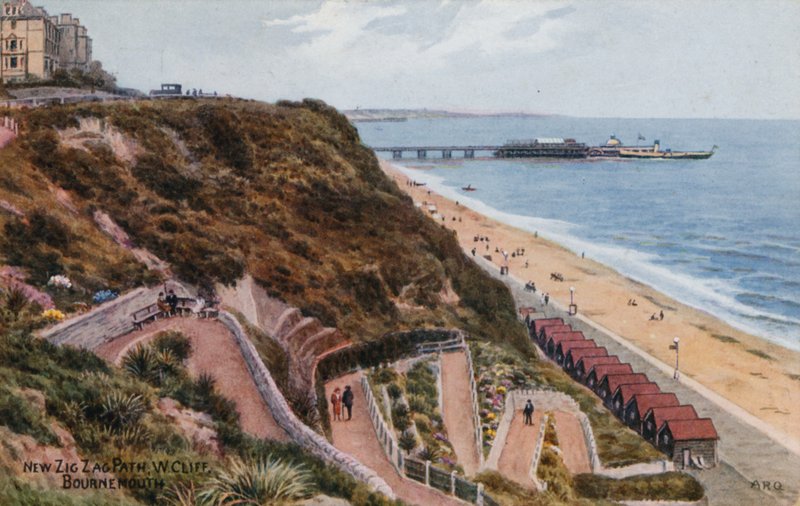 New Zig Zag Path, W Cliff, Bournemouth autorstwa Alfred Robert Quinton
