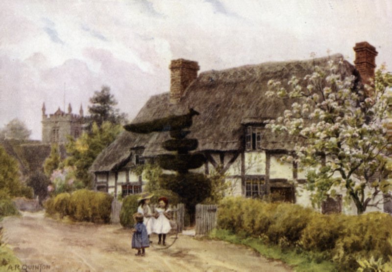 Norton, niedaleko Evesham, Worcester (kolor lito) autorstwa Alfred Robert Quinton