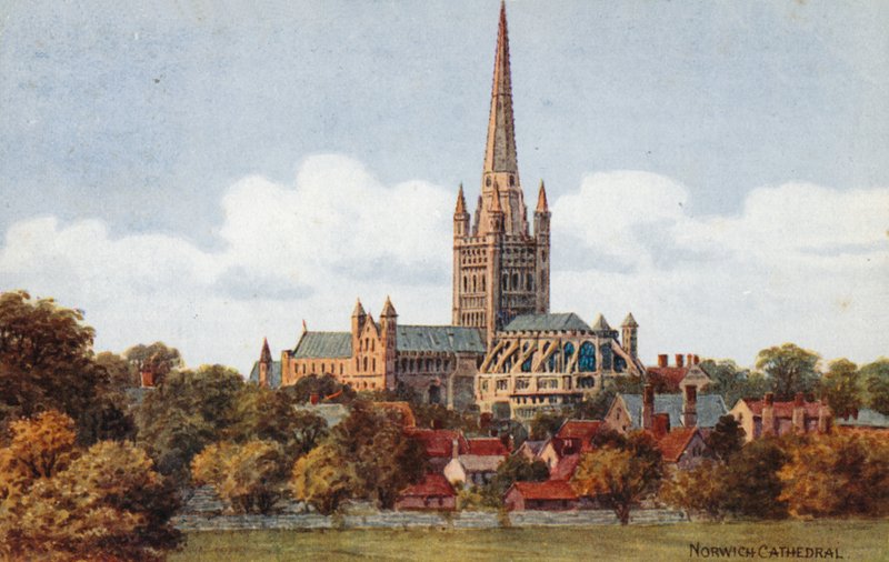 Katedra w Norwich autorstwa Alfred Robert Quinton