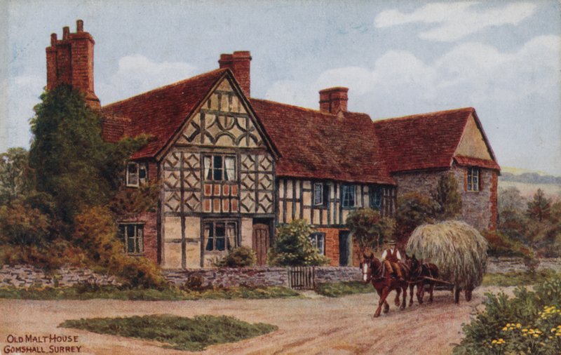 Stara słodownia, Gomshall, Surrey autorstwa Alfred Robert Quinton