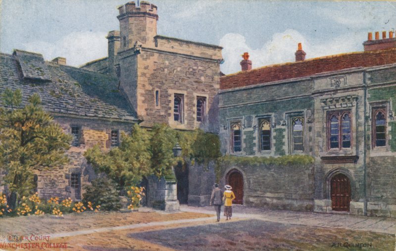 Sąd Zewnętrzny, Winchester College autorstwa Alfred Robert Quinton