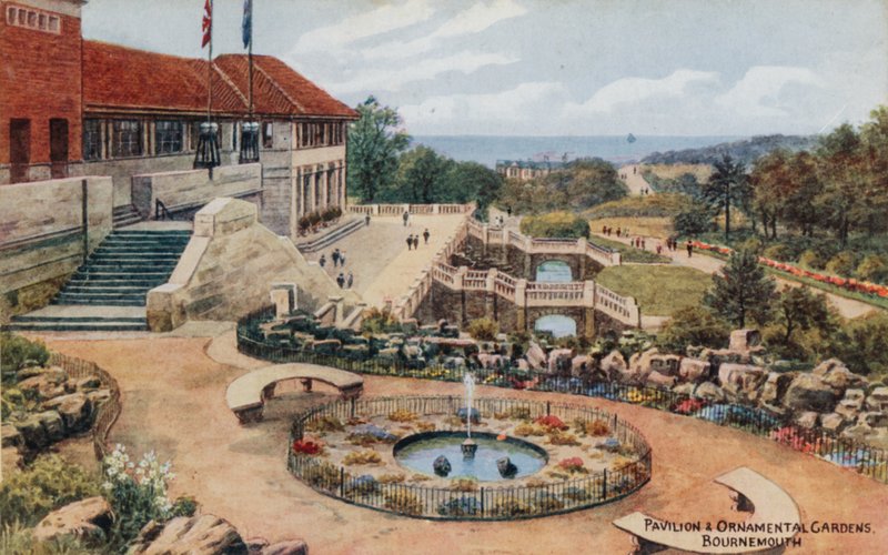 Pawilon i ogrody ozdobne, Bournemouth autorstwa Alfred Robert Quinton