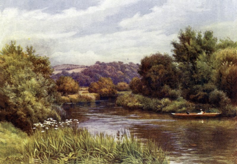 Różowe Wzgórze, potok Weir autorstwa Alfred Robert Quinton