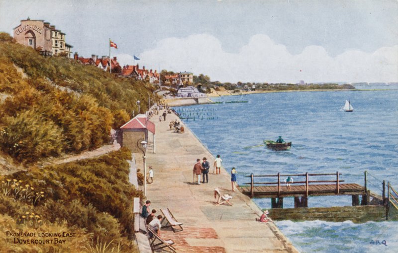 Promenada patrząca na wschód, Dovercourt Bay autorstwa Alfred Robert Quinton