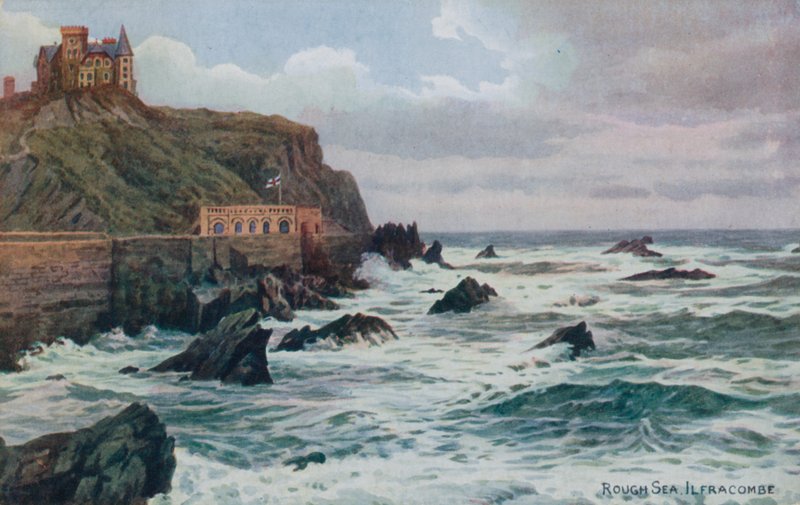 Wzburzone morze, Ilfracombe autorstwa Alfred Robert Quinton
